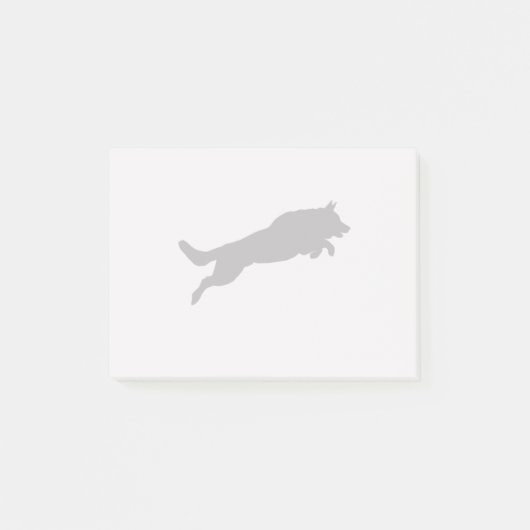 Hunde der Liebe der deutschen Hirtenherde-Silhouet Post-it Klebezettel (Vorderseite)