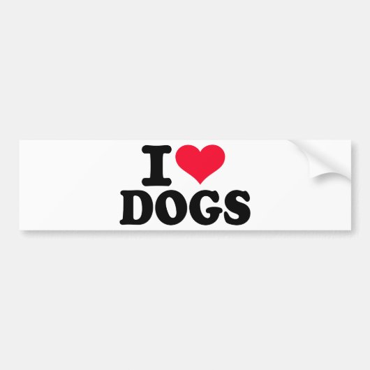 Hunde der Liebe I Autoaufkleber (Vorne)