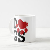 Hunde der Liebe I Kaffeetasse (Vorderseite Links)