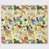 Hunde der Welt Geschenkpapier (Flach)