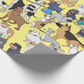 Hunde der Welt Geschenkpapier (Ecke)