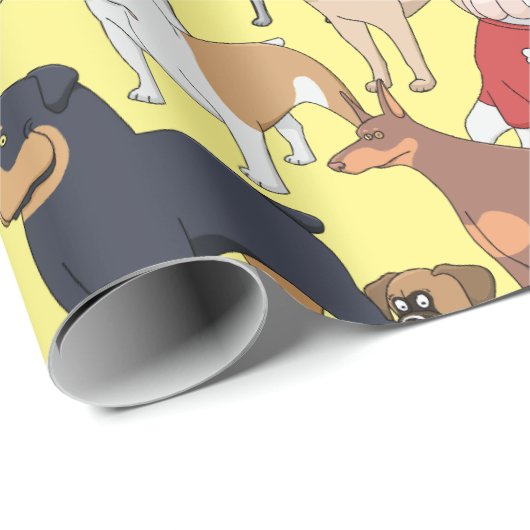 Hunde der Welt Geschenkpapier (Rolleneckpunkt)