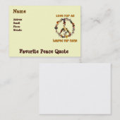 Hunde des Friedens Visitenkarte (Vorne/Hinten)