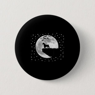 Hunde-Design Halloween gruselige Nacht gruselige B Button