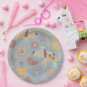 Hunde Designer-Papierplatten - Partyartikel Pappteller (Party)