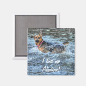 Hunde-Designs für Heimtiere Magnet (Vorderseite/Rückseite)