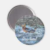 Hunde-Designs für Heimtiere Magnet (Vorderseite/Rückseite)