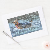 Hunde-Designs für Heimtiere Rechteckiger Aufkleber (Umschlag)