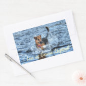 Hunde-Designs für Heimtiere Rechteckiger Aufkleber (Umschlag)