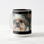 Hunde-Designs für Heimtiere Zweifarbige Tasse (Vorderseite Links)
