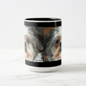 Hunde-Designs für Heimtiere Zweifarbige Tasse (Mittel)