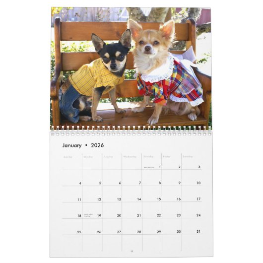 Hunde, die als Menschen durch Sherial Vaughn leben Kalender (Jan 2026)