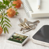 Hunde, die auf Sofa schlafen Schlüsselanhänger (Seite)