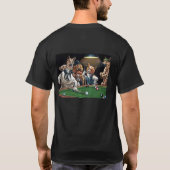 Hunde, die Billard spielen T-Shirt (Rückseite)