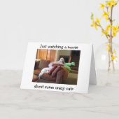 HUNDE, DIE DAS FILM ÜBER KRAZY CATS BIRTHDAY CARD  KARTE (Gelbe Blume)