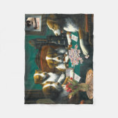 Hunde, die Decke Milliamperestunde Jongg spielen (Vorderseite)