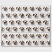 Hunde, die durch die Papierhalle des Drehpapiers p Geschenkpapier (Flach)