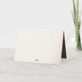 Hunde, die durch eine Tür gucken Karte (Rückseite)