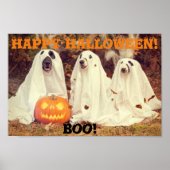 HUNDE, DIE GHOSTKOSTEN TRAGEN, HALLOWEEN POSTER (Vorne)