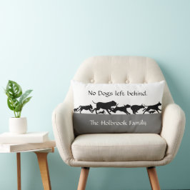 Hunde, die hinter dem Lumbalkissen Verlassen werde Lendenkissen