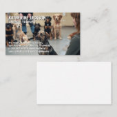 Hunde, die in der Einrichtung ausgebildet werden Visitenkarte (Vorne/Hinten)