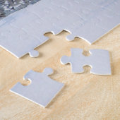 Hunde, die in der Winterlandschaft der Schneeszene Puzzle (Seite)