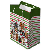 Hunde, die keine Sportgruppe sind Mittlere Geschenktüte (Rückseite Schrägansicht)