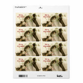 Hunde, die mit Weihnachtsgeschmack und Heilige Bee (Vorne)