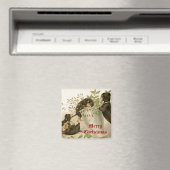 Hunde, die mit Weihnachtsgeschmack und Heilige Bee Magnet (In Situ (Geschirrspüler))