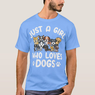 Hunde, die Niedlich sind, überlegen nur ein Mädche T-Shirt