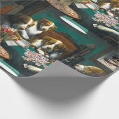 Hunde, die Packpapier Milliamperestunde Jongg (Ecke)