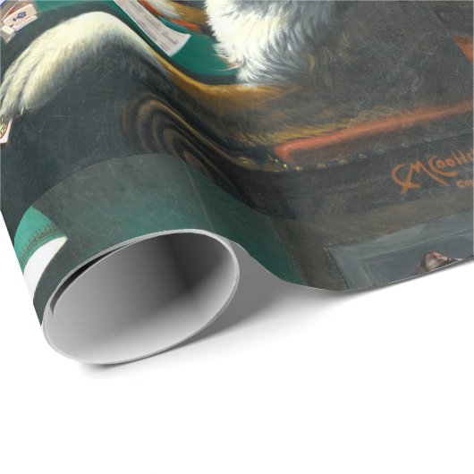 Hunde, die Packpapier Milliamperestunde Jongg (Rolleneckpunkt)