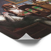 Hunde, die Poker als Freund spielen, brauchen eine Poster (Ecke)