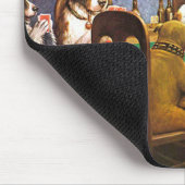 Hunde, die Poker als Freund spielen Mousepad (Ecke)