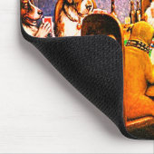 Hunde, die Poker als Freund spielen Mousepad (Ecke)
