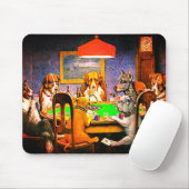 Hunde, die Poker als Freund spielen Mousepad (Mit Mouse)