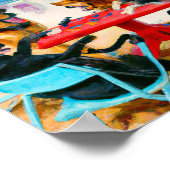 Hunde, die Poker spielen in Fort Lauderda Poster (Ecke)