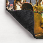 Hunde, die Poker spielen Mousepad (Ecke)