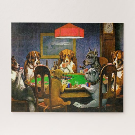 Hunde, die Poker spielen Puzzle (Horizontal)