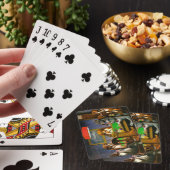 Hunde, die Poker spielen Spielkarten (In Situ)