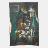 Hunde, die Poker spielen (Tierkartenspiel) Geschirrtuch (Vertikal)