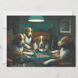 Hunde, die Poker spielen (Tierkartenspiel) Karte