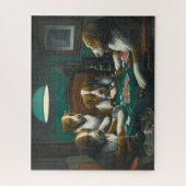 Hunde, die Poker spielen (Tierkartenspiel) Puzzle (Vertikal)