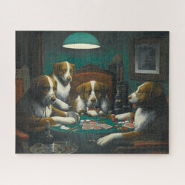 Hunde, die Poker spielen (Tierkartenspiel) Puzzle