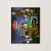 Hunde, die Poker spielen von C M Coolidge Puzzle (Vertikal)
