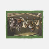 Hunde, die Pool - Dogz spielen Fleecedecke (Vorderseite (Horizontal))