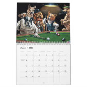 Hunde, die Pool spielen Kalender (Mär 2026)