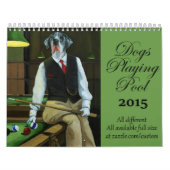 Hunde, die Pool spielen Kalender (Titelbild)