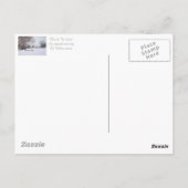 Hunde, die Schneeszene bei Weihnachten spielen Postkarte (Rückseite)