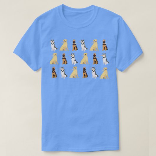Hunde, die Sharp Dings halten T-Shirt (Design vorne)